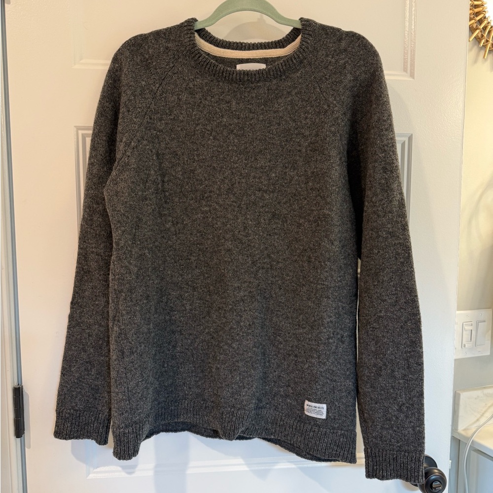 Men's Gray Wool Sweater